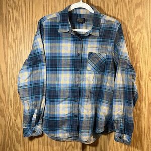 Pendleton Women’s Flannel Long Sleeve Size XL Blue Plaid